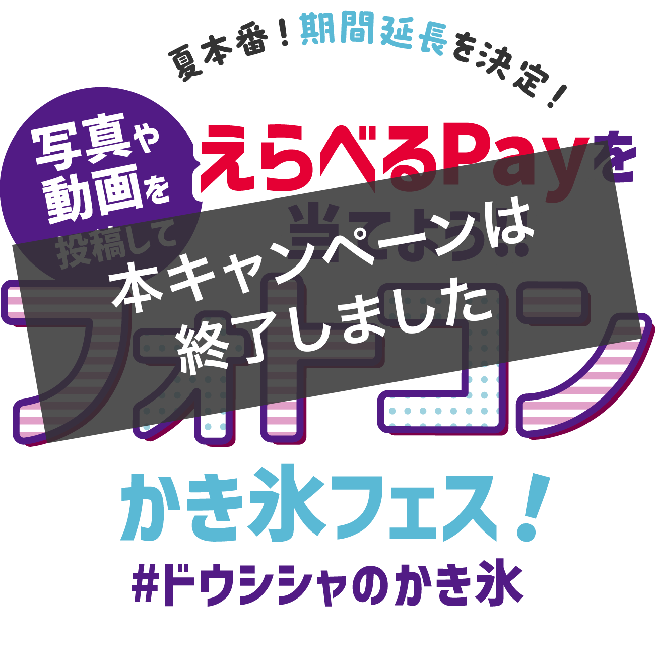 写真や動画を投稿してえらべるPayを当てよう！フォトコンテかき氷フェス #ドウシシャのかき氷